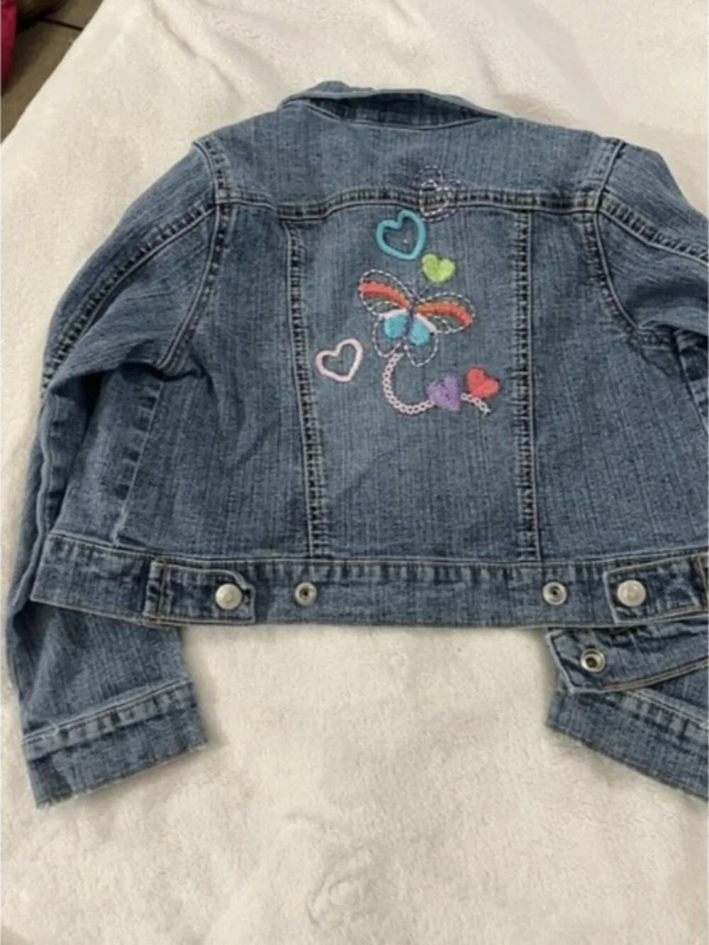 The Origial Arizona‎ Jean Company Girl Denim Jacket Size 6X Pre Own